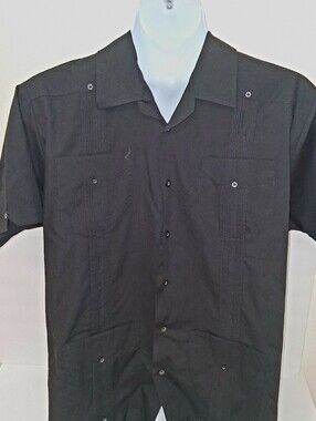 Contigo Black Short-Sleeve Button-Down Camp Shirt